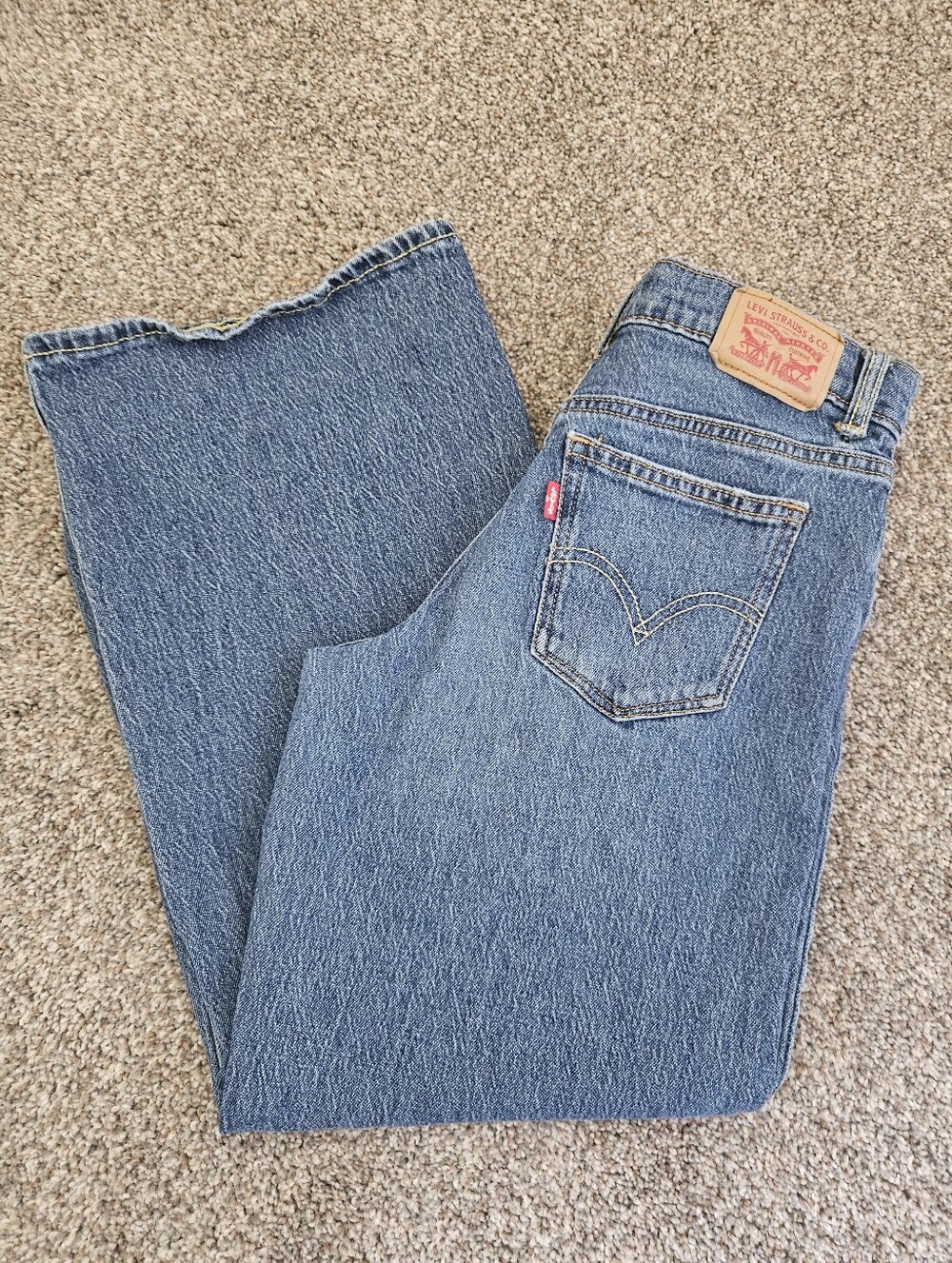 Levi Stauss & Co Light Wash High Rise Baggy Girl Jeans Size 10